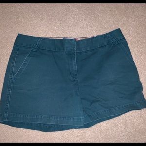 teal jcrew chino city fit short